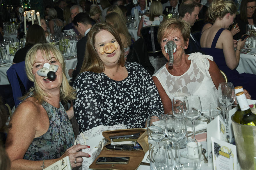 There was a lot of ‘nosiness’ at the event! Sainsbury’s Carly Pearson (centre) with UKG’s Amanda Scrivener and Helen Geary embracing the theme.