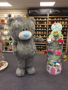 My Dinky Bear is gaining great exposure at retail thanks to costume visits and eye-catching displays, such as this at Cards and Gifts Direct in Staffordshire.