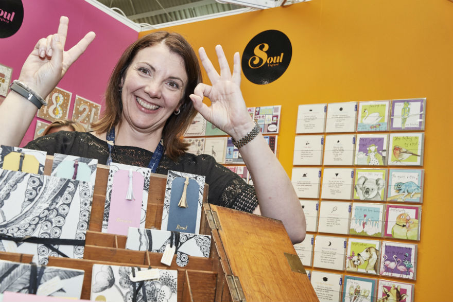 Soul’s Lisa Marcuccio marking the company’s 20th anniversary, with the celebrations including giving away bespoke bars of delicious chocolate.