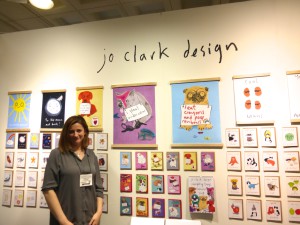 Jo Clark on her stand at January’s Top Drawer exhibition.