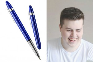 Adam Blaine and a Fisher Space pen