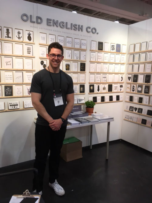 Old English Co’s Ben Treanor, a first time exhibitor at NSS.