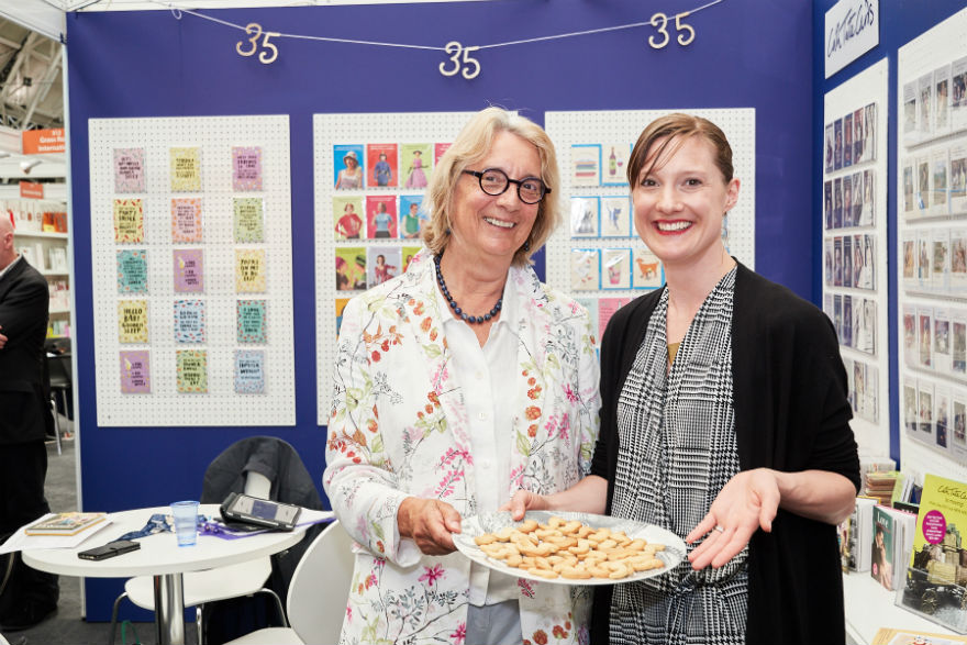 Cath and Rosie Tate celebrate 35 years on the Cath Tate stand