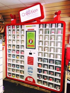 A Creation Express kiosk in an independent store