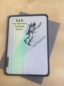 Father's Day cards in the Geronimo range are best sellers for The Art File