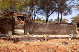 The classroom at Kiatuni Primary in Kenya is starting to take shape.