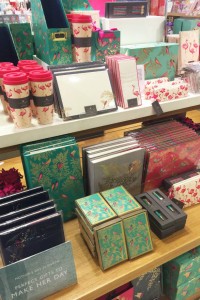 Sara Miller London display in Peter Jones for Mother's Day.