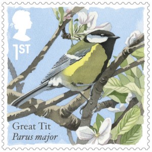 Royal Mail's Great Tit stamp is made into a sound card by Really Wild Cards