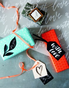 Learn to write beautiful gift tags.