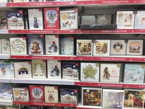 Some of the Christmas offer that is now on sale in Card Factory stores.