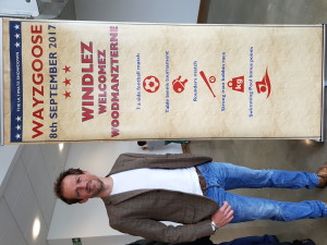 Windles’ Ian Kerr-Bertie at the recent Wayzgoose event that the printer held at its premises.