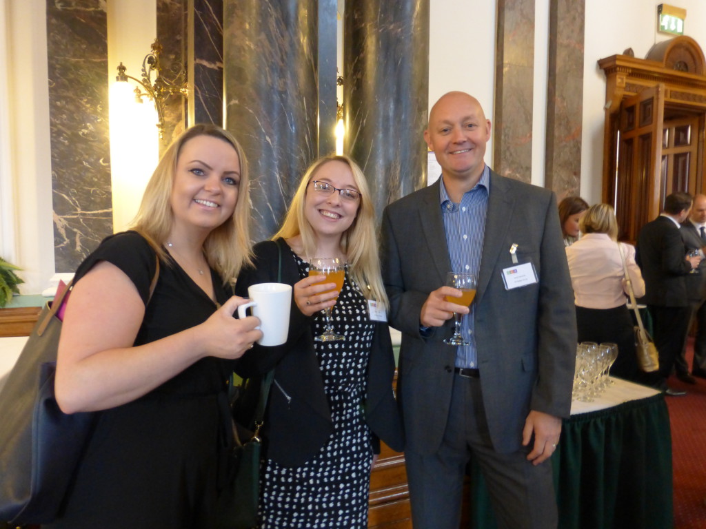 (Left-right) Windles’ Emma-Louise Allen with IG Design Group’s Steph Evans and Andy Kemmett.