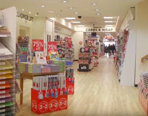 The new look WH Smith trial celebrates its card and stationery heritage.