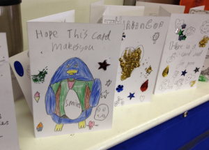 Just a few of the cards that youngsters made in Sai’s workshops – let’s hope they carry on their enthusiasm for cards as they age.