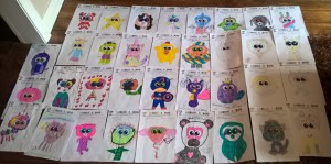 Just some of the entries to the Dragonfly Design a Beanie Boo competition.