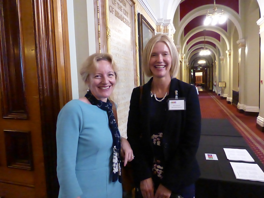 GCA retail member WH Smith’s Claire Castle (left) with Nigel Quiney’s md Alison Butterworth.