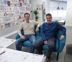The publisher’s mds, brothers Simon (right) and Ian Wagstaff.