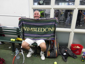 OK, so it wasn’t Wimbledon, but Bill didn’t throw in the towel!