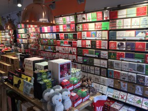 The store opening’s timing means that Christmas cards are very much part of the offer.