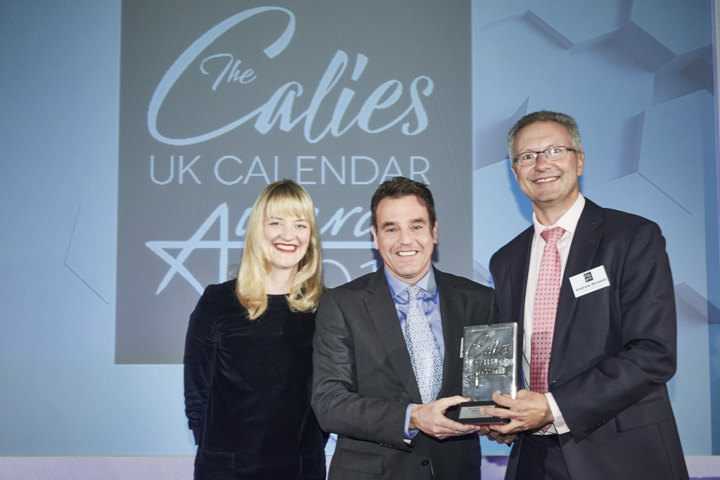 Allan and Bertram’s md, Andrew Bennett (right) presented the award to Carousel Calendars’ head of licensing, Martin Rees-Davies.