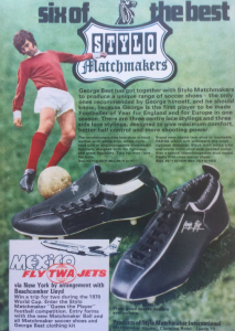 Nick was among the many boys of the time who loved his George Best Matchmaker Stylos football boots.