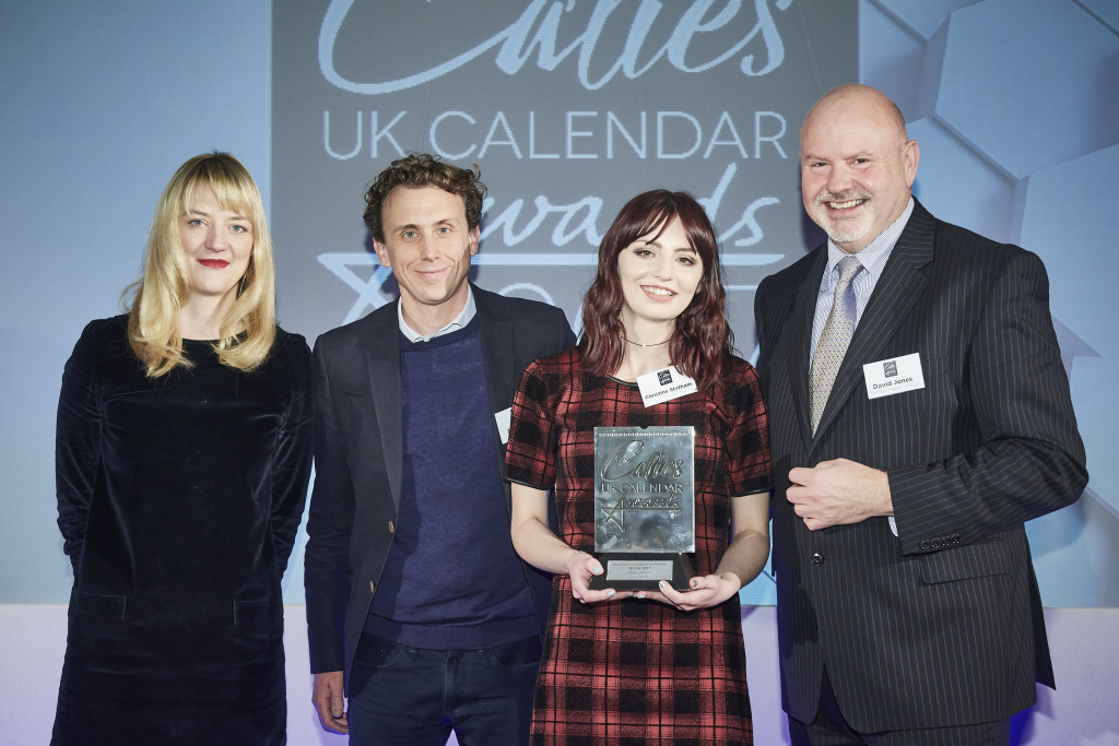 Danilo’s licensing director Dan Grant (2nd left) and graphic designer Christine Statham collected the award from Dave Jones, group marketing director of Premier Paper.