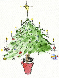 Christmas card designed by Benedict Cumberbatch for Anno’s Africa that raises awareness for the Just a Card campaign.