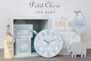 Just one of the new giftware collections launching at the January Show, the Petit Cheri baby range from Widdop and Co.