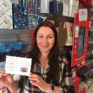 There is the opportunity to send a postcard to Santa at this year’s Cudworth Christmas Fair. Wishes of Cudworth’s owner Julia Keeling is getting hers in early.