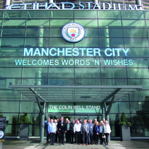 Words ‘n’ Wishes are welcomed to the Etihad Stadium, home to Manchester City FC, where it held its annual sales conference this year.