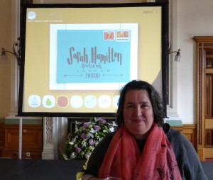 Just A Card’s founder, Sarah Hamilton at the recent GCA AGM and Conference.