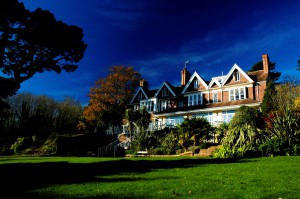 Orestone Manor, where artist John Calcott Horsley designed the card.