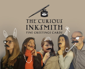 The artists and designers of the new Curious Inksmith brand: Dulcie Price, Cordelia Hutchison, Malgosia Piatkowska, Zoe Damoulakis, Darren Dearden.