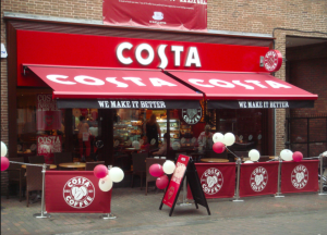 The appearance of coffee shops has continued to rise on our high streets.
