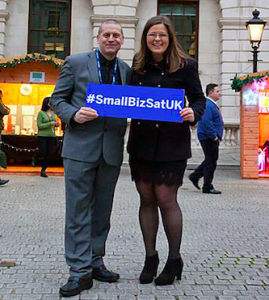 Chris Beards (left) in Downing Street as part of the Small Business Saturday promotion.