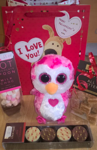 A selection of Valentine’s Day gifts from Dragonfly Cards and Gifts.