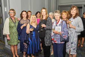 PG&G’s Sue Marks (in blue) with the MiMi team at last year’s Greats.