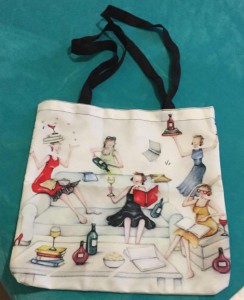 The tote bag using Berni Parker’s images illegally that first alerted her to the IP theft.