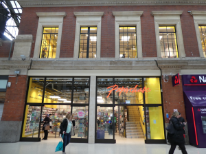 Paperchase’s two storey unit in London’s Victoria station.