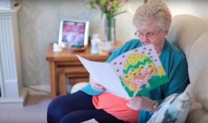 The Royal Mail video shows the joy of receiving a card.