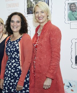 The GCA’s ceo Sharon Little (right) with Briffa’s founder, Margaret Briffa.