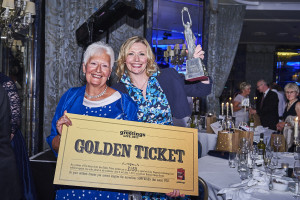 Dragonfly’s Rachael Barnes with her mum and business partner Rita Knibbs celebrating their Retas win in 2016 for Best Retail Initiative.