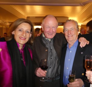 Former managing director of Ling and Gordon Fraser US, William McCracken (right) enjoys meeting up with Andrew and Christina Brownsword.