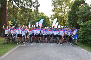 Some 65 cyclists set off this morning on a gruelling 325 cycle route from Bristol to Dublin in aid of The Light Fund.