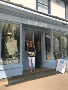Sarah Barrington from Blue Dog in Clare, Suffolk with her spa prize pack.