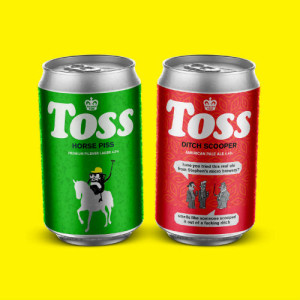 Modern Toss’ initial two craft beer products.