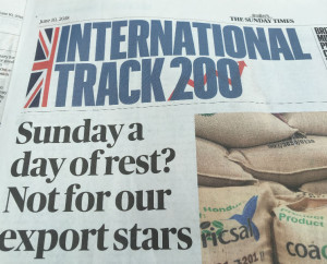 Ling Design’s holding company, Swan Mill Holdings has been highlighted in the International Track 200 league table.