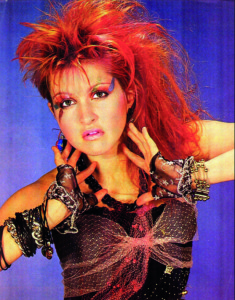 Cyndi Lauper added her own colour to the 80s!