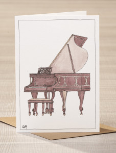 Musical magic, a piano design from Erlenmeyer.
