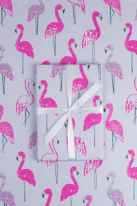 Bright and tropical, flamingo wrap from Hotchpotch’s Summer Daze collection.